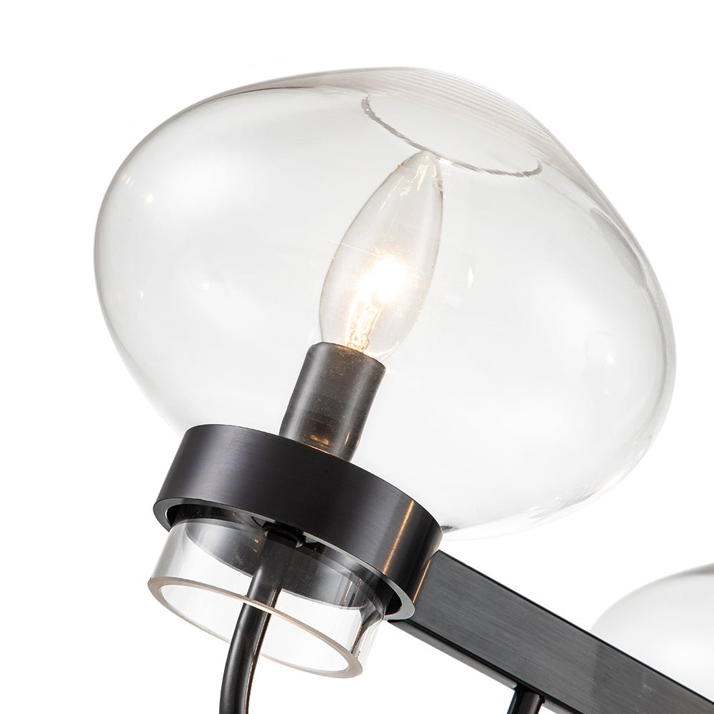 Modern Mid - century Sputnik Glass Bubble Semi Flush Mount - LightfixturesUAE