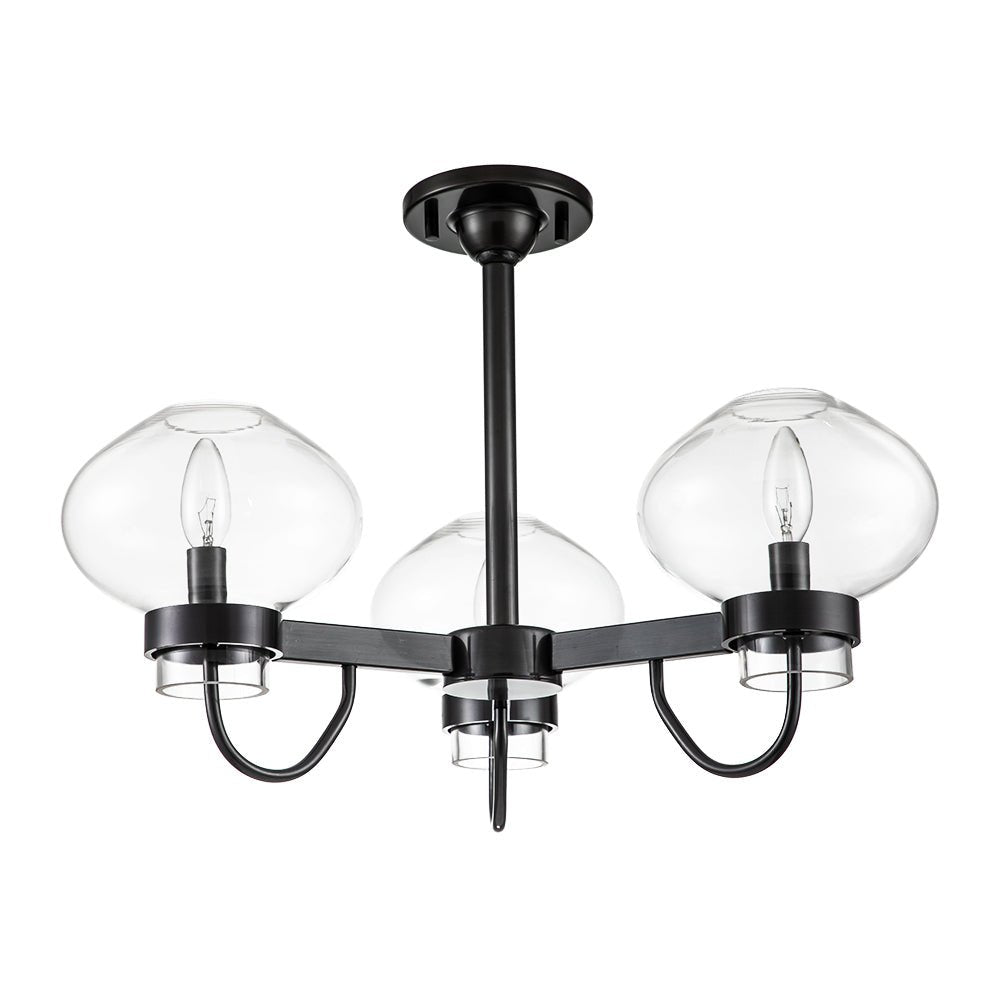 Modern Mid - century Sputnik Glass Bubble Semi Flush Mount - LightfixturesUAE