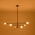 Modern Minimalism 6 - Light 3 - Tiered Sputnik Metal Chandelier - LightfixturesUAE