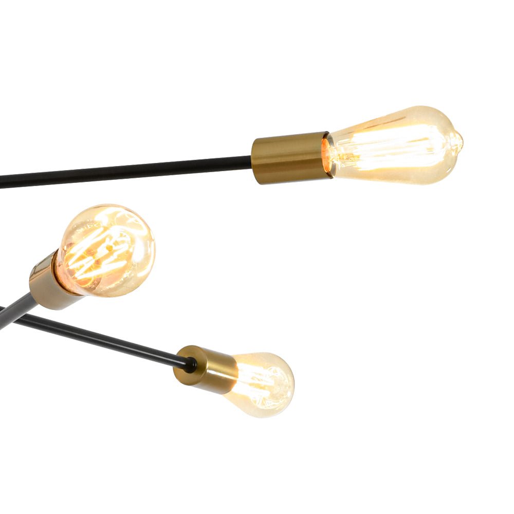 Modern Minimalism 6 - Light 3 - Tiered Sputnik Metal Chandelier - LightfixturesUAE