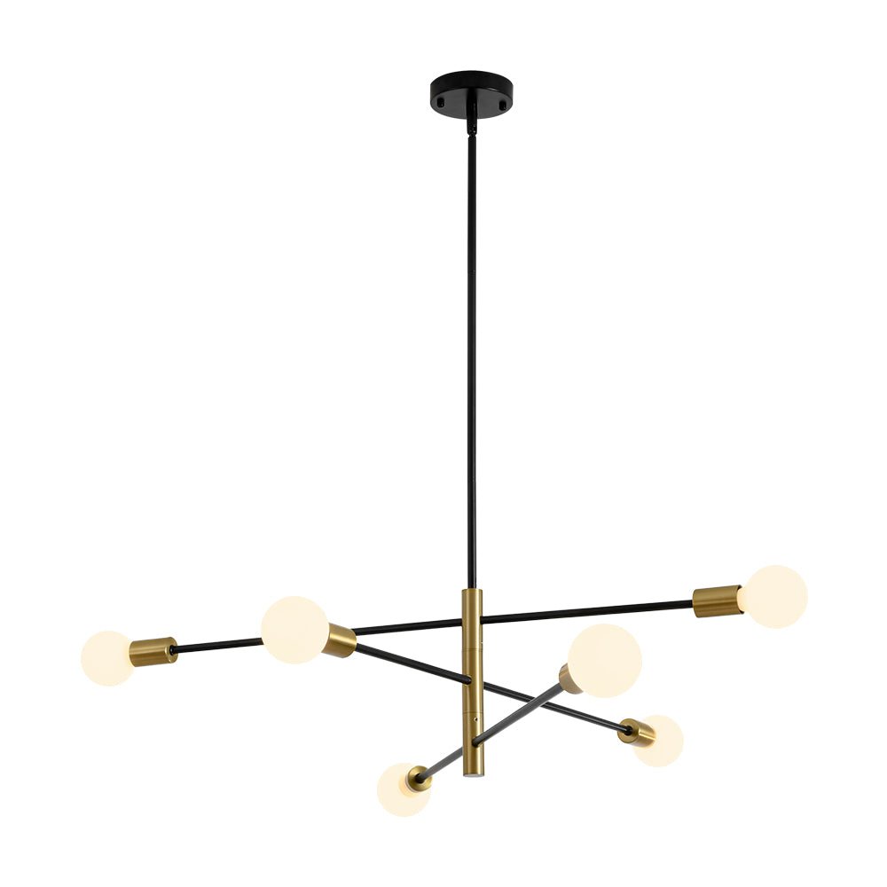 Modern Minimalism 6 - Light 3 - Tiered Sputnik Metal Chandelier - LightfixturesUAE