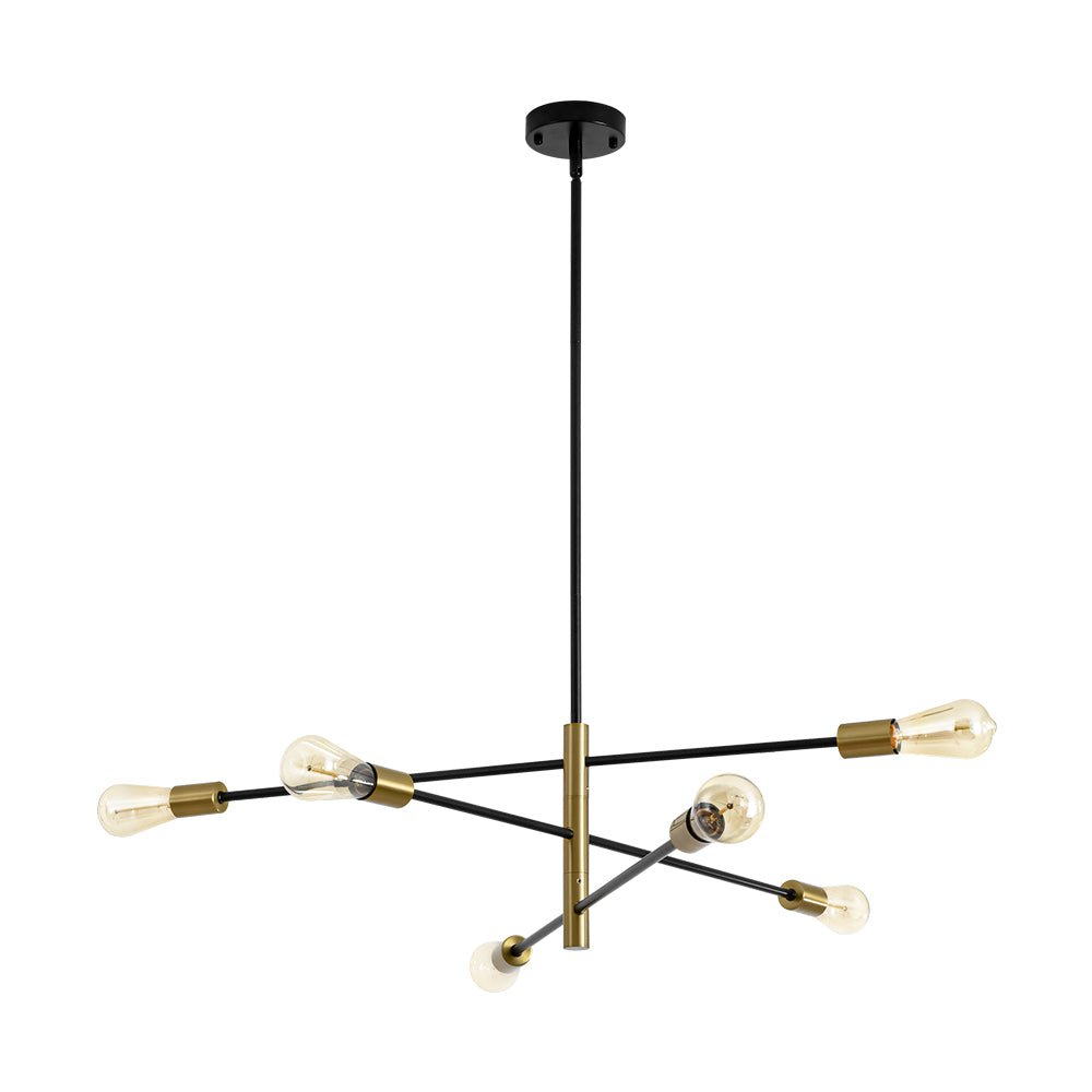 Modern Minimalism 6 - Light 3 - Tiered Sputnik Metal Chandelier - LightfixturesUAE