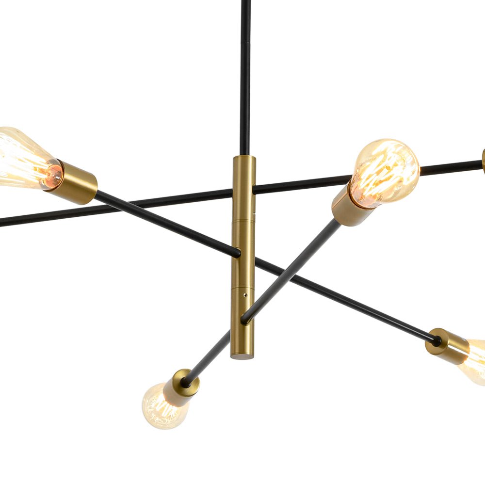 Modern Minimalism 6 - Light 3 - Tiered Sputnik Metal Chandelier - LightfixturesUAE