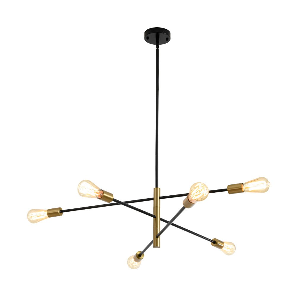 Modern Minimalism 6 - Light 3 - Tiered Sputnik Metal Chandelier - LightfixturesUAE