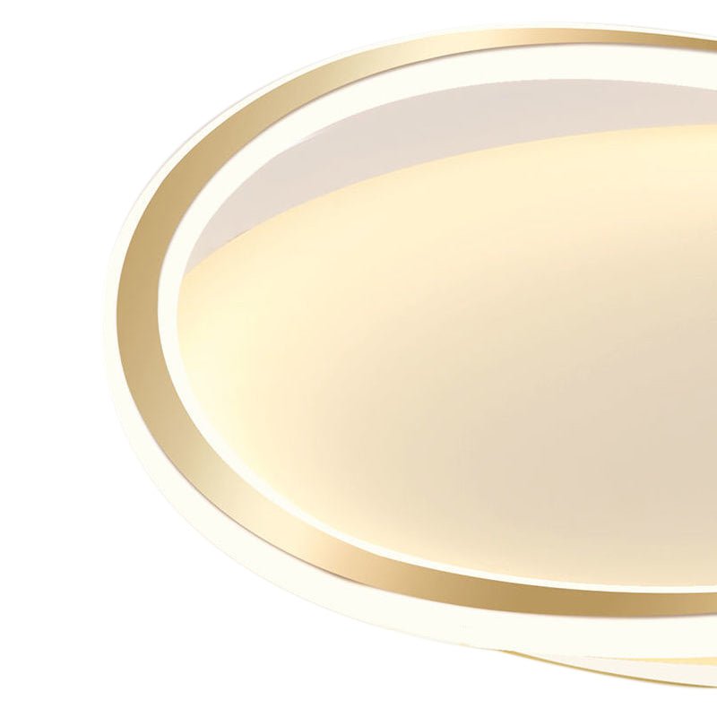 Modern Minimalism Irregular Round LED Metal Flush Mount Ceiling Light - LightfixturesUAE