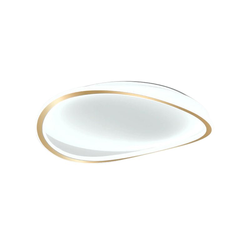 Modern Minimalism Irregular Round LED Metal Flush Mount Ceiling Light - LightfixturesUAE