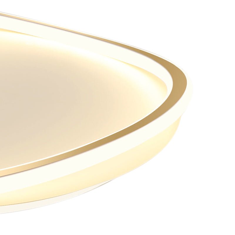 Modern Minimalism Irregular Round LED Metal Flush Mount Ceiling Light - LightfixturesUAE
