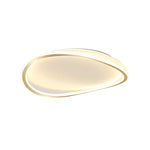 Modern Minimalism Irregular Round LED Metal Flush Mount Ceiling Light - LightfixturesUAE