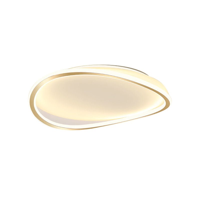 Modern Minimalism Irregular Round LED Metal Flush Mount Ceiling Light - LightfixturesUAE