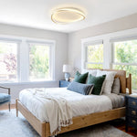 Modern Minimalism Irregular Round LED Metal Flush Mount Ceiling Light - LightfixturesUAE