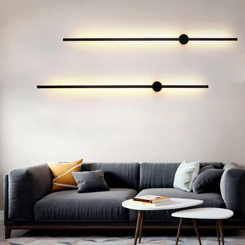 Modern Minimalist Long Strip LED Wall Sconce - LightfixturesUAE