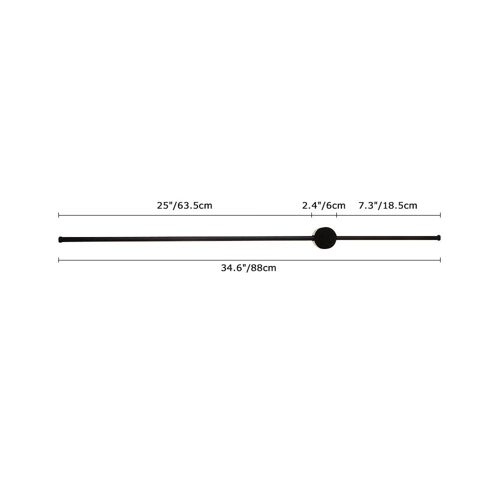 Modern Minimalist Long Strip LED Wall Sconce - LightfixturesUAE
