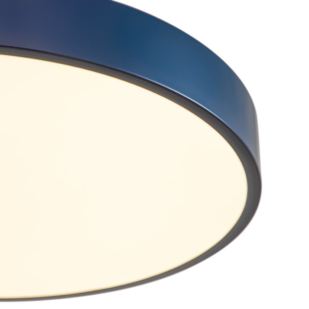 Modern Minimalist Round Drum LED Semi Flush Mount Ceiling Light - LightfixturesUAE