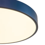 Modern Minimalist Round Drum LED Semi Flush Mount Ceiling Light - LightfixturesUAE