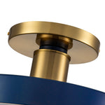 Modern Minimalist Round Drum LED Semi Flush Mount Ceiling Light - LightfixturesUAE
