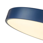 Modern Minimalist Round Drum LED Semi Flush Mount Ceiling Light - LightfixturesUAE