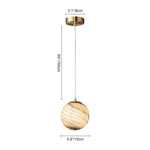 Modern Natural Mood Ball Glass Globe Ceiling Pendant Light - LightfixturesUAE