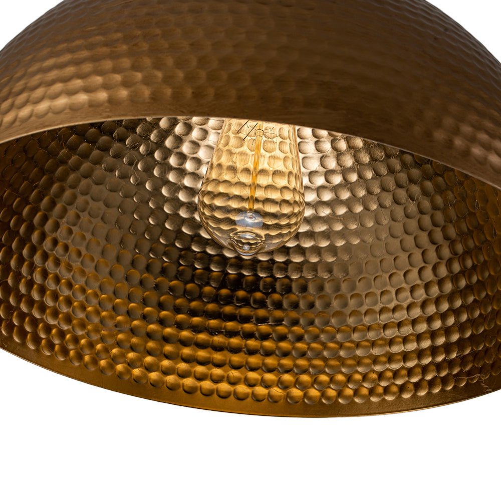 Modern One Light Dome Pendant Lighting - LightfixturesUAE