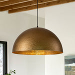 Modern One Light Dome Pendant Lighting - LightfixturesUAE