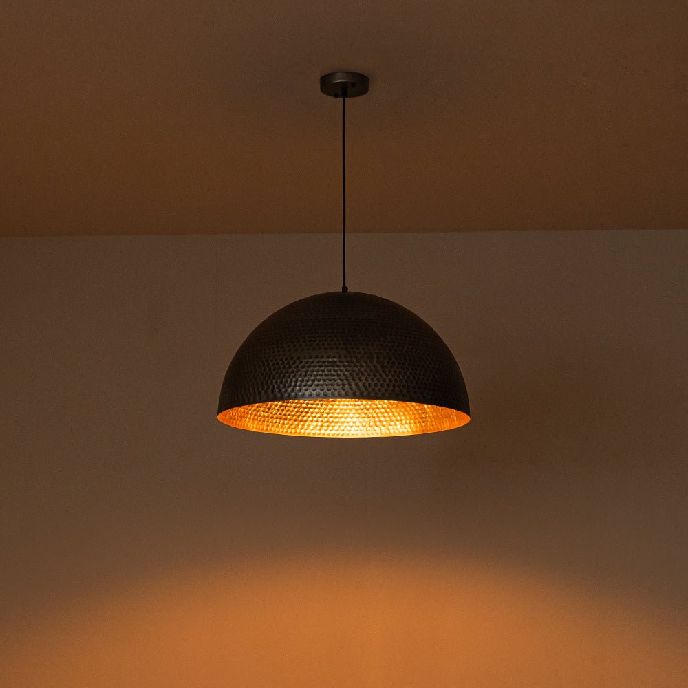 Modern One Light Dome Pendant Lighting - LightfixturesUAE