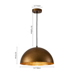 Modern One Light Dome Pendant Lighting - LightfixturesUAE