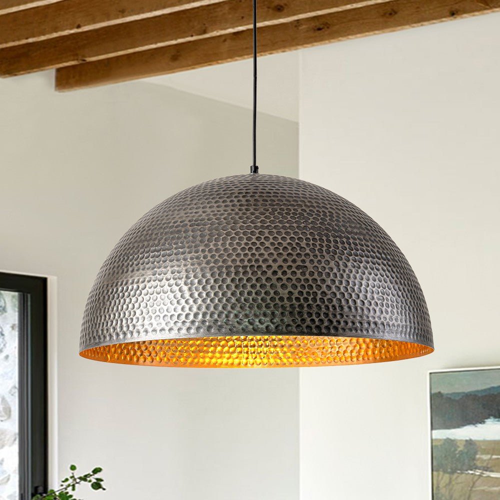 Modern One Light Dome Pendant Lighting - LightfixturesUAE