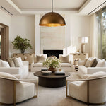 Modern One Light Dome Pendant Lighting - LightfixturesUAE