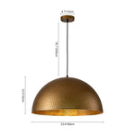 Modern One Light Dome Pendant Lighting - LightfixturesUAE