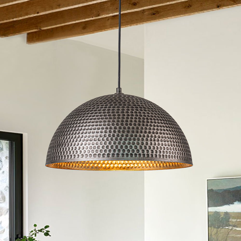 Modern One Light Dome Pendant Lighting - LightfixturesUAE