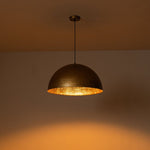 Modern One Light Dome Pendant Lighting - LightfixturesUAE