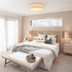 Modern Opal Glass Dimmable LED Flush Mount Ceiling Light - LightfixturesUAE