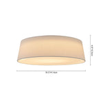 Modern Opal Glass Dimmable LED Flush Mount Ceiling Light - LightfixturesUAE