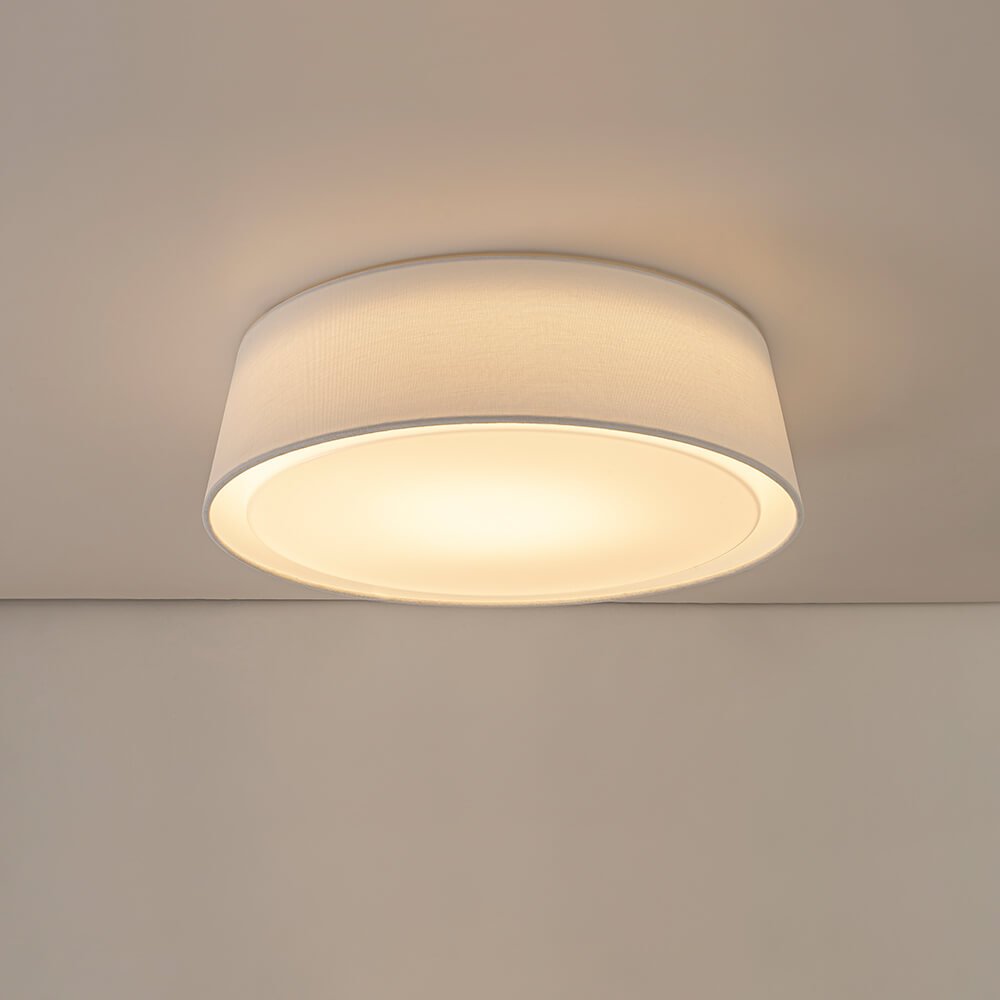Modern Opal Glass Dimmable LED Flush Mount Ceiling Light - LightfixturesUAE