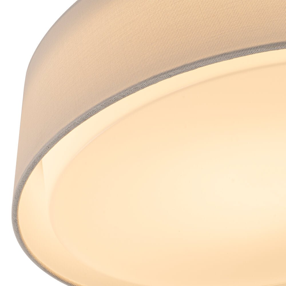 Modern Opal Glass Dimmable LED Flush Mount Ceiling Light - LightfixturesUAE