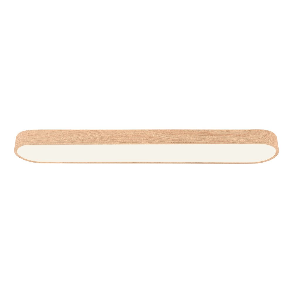 Modern Oval Wood Grain LED Ceiling Light - LightfixturesUAE