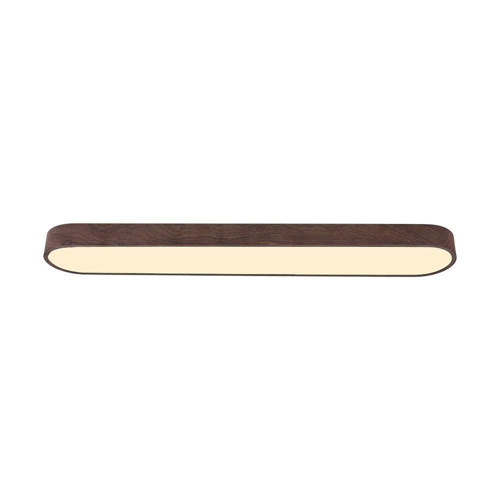 Modern Oval Wood Grain LED Ceiling Light - LightfixturesUAE