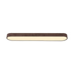 Modern Oval Wood Grain LED Ceiling Light - LightfixturesUAE