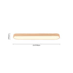 Modern Oval Wood Grain LED Ceiling Light - LightfixturesUAE
