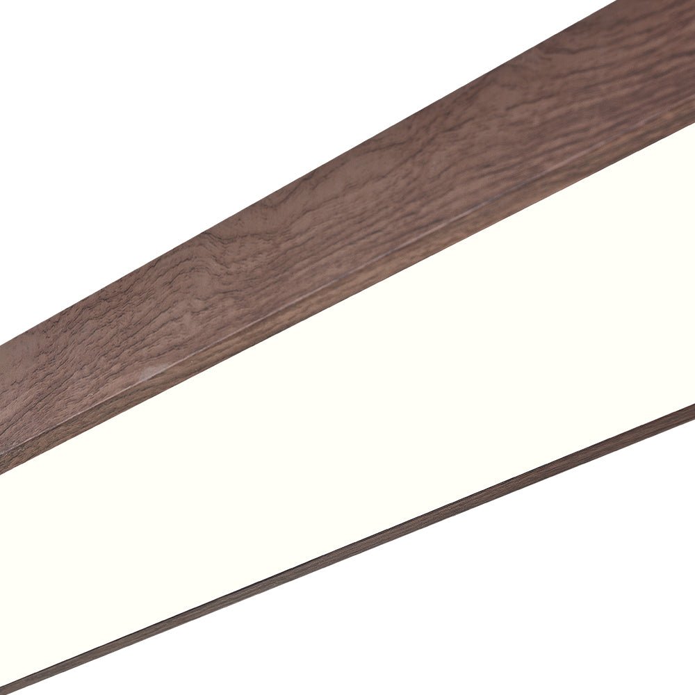 Modern Oval Wood Grain LED Ceiling Light - LightfixturesUAE