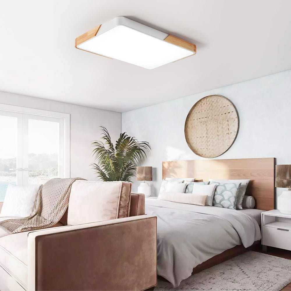 Modern Rectangle Dimmable LED Ceiling Light - LightfixturesUAE