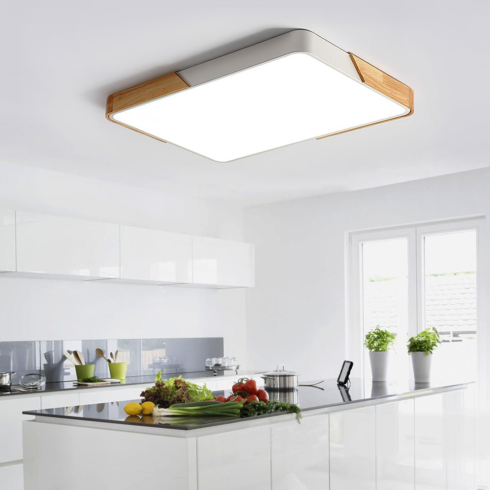 Modern Rectangle Dimmable LED Ceiling Light - LightfixturesUAE