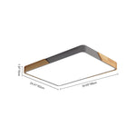 Modern Rectangle Dimmable LED Ceiling Light - LightfixturesUAE