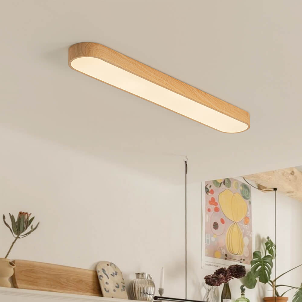 Modern Rectangular LED Flush Mount - LightfixturesUAE