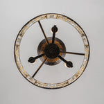 Modern Retro 3 - Light Bronze Cage Chandelier - LightfixturesUAE