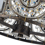 Modern Retro 3 - Light Bronze Cage Chandelier - LightfixturesUAE