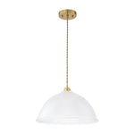 Modern Ribbed Glass Dome - Shaped Single Pendant Light - LightfixturesUAE