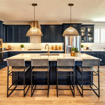 Modern Ribbed Glass Dome - Shaped Single Pendant Light - LightfixturesUAE
