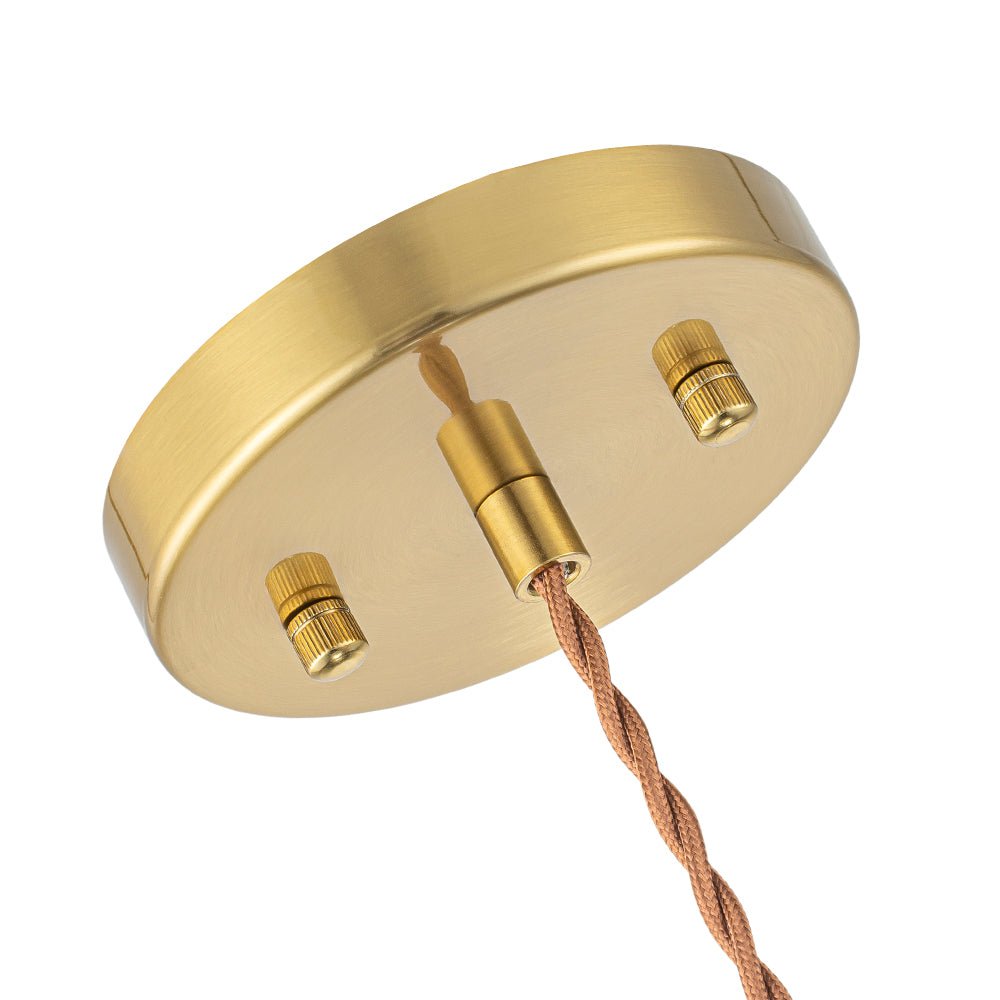 Modern Ribbed Glass Dome - Shaped Single Pendant Light - LightfixturesUAE