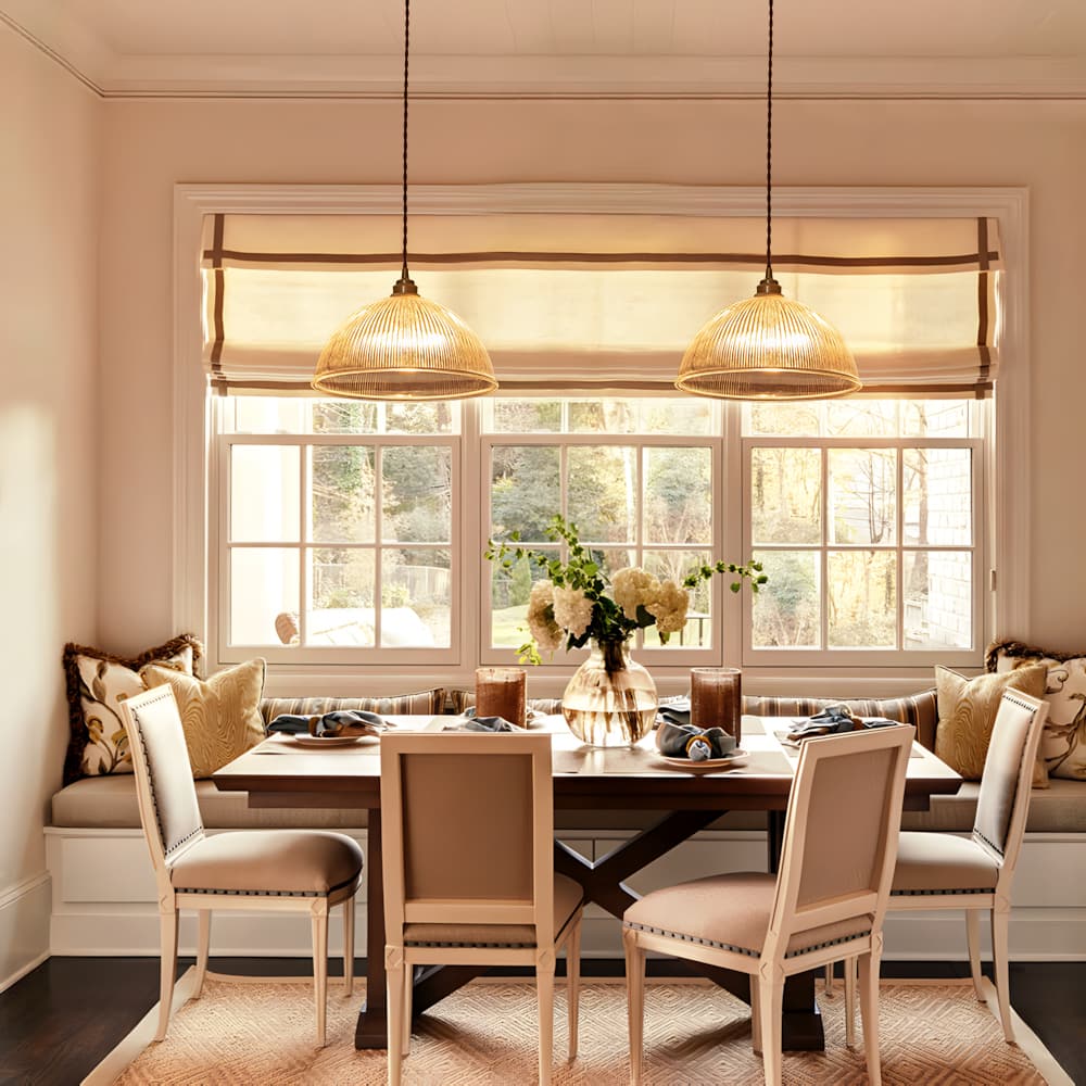 Modern Ribbed Glass Dome - Shaped Single Pendant Light - LightfixturesUAE