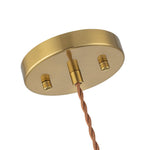 Modern Ribbed Glass Dome - Shaped Single Pendant Light - LightfixturesUAE